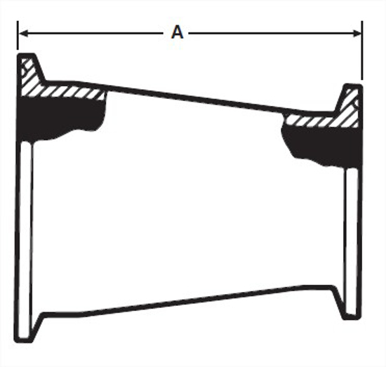 Picture of CONCENTRIC REDUCER CLAMP T316L 3A