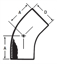 Picture of 45 DEGREE WELD ELBOW T304 3A
