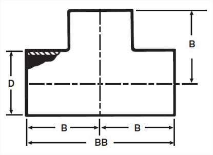 Picture of TEE WELD 316L #7 3A