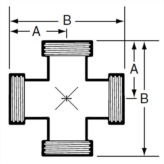Picture of CROSS  THREAD ENDS  T316L 3A
