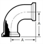 Picture of 90 DEG. ELBOW  E15WI ENDS T304 3A