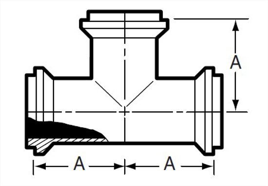 Picture of TEE MI-LINE 316L #7 3A