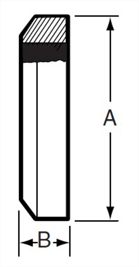 Picture of FEMALE E-LINE SOLID END CAP T304 3A