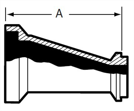Picture of ECCENTRIC REDUCER - FI X MI T316L  FULL POLISHED 3A