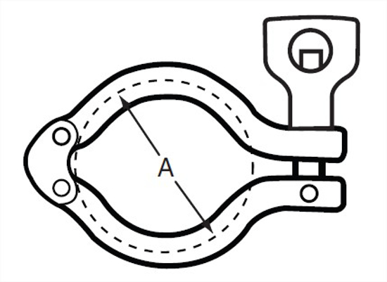 Picture of DOUBLE PIN HEAVY DUTY CLAMP W/HOLE IN THE WINGNUT