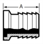 Picture of RUBBER HOSE ADAPTER  X E15WI  T304