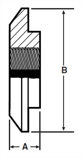 Picture of E-LINE MALETHERMOMETER CAP  TAPPED 3/4  NPT  T304