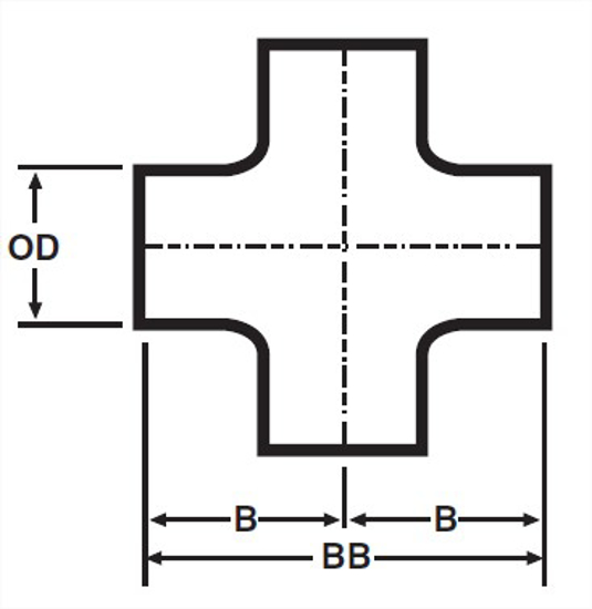 Picture of UNPOLISHED WELD CROSS  T316L