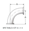 Picture of 90 DEG ELBOW CLAMP T316L 15 RA EP ID/LT POL OD SF4
