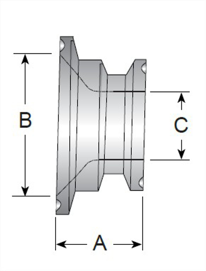 Picture of CLAMPED CONICAL INSTRUMENT 20RA ID/32RA OD