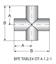Picture of BUTTWELD CROSS  T316L 15 RA EP ID/32 RA OD SF4