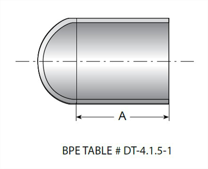 Picture of BUTTWELD CAP  T316L 20 RA ID/32 RA OD SF1