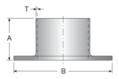 Picture of TYPE A STUB END WITH GROOVES 20 RA ID/32 RA OD SF1