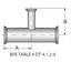 Picture of REDUCING TEE CLAMP  A22  20 RA ID/32 RA OD SF1