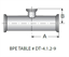 Picture of SHORT OUTLET REDUCING CLAMP TEE  A22 20 RA ID/32 RA OD SF1