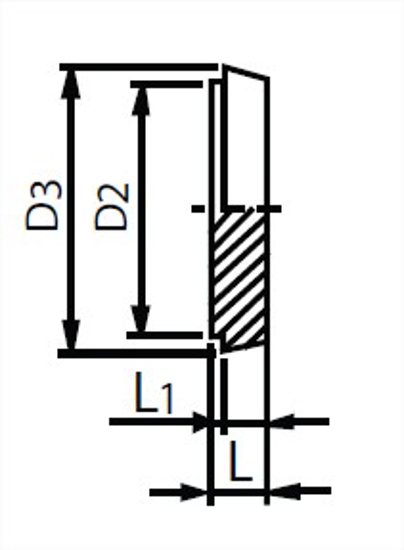 Picture of DIN LINER BLANK CAP 304
