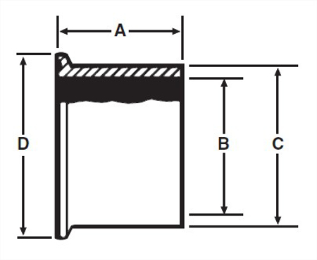 Picture for category EG14W - Heavy Wall Tank Ferrule