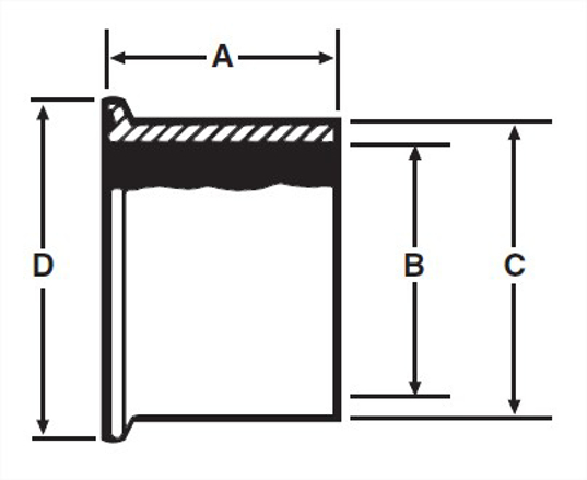 EG14W - Heavy Wall Tank Ferrule