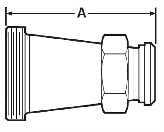 31TP - Thread BS X Plain BS w/13H Nut Concentric Reducer