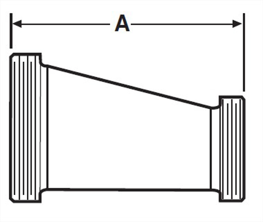 32TT - Thread BS X Thread BS Eccentric Reducer