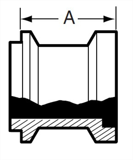 E17-14I-15I - Male E-Line X Female E-Line Adapter