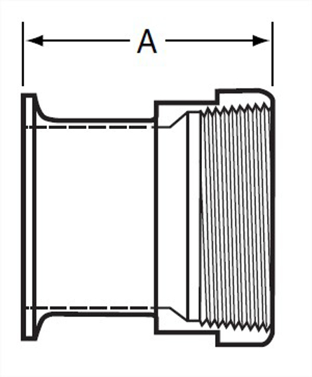 EG22 - Clamp X Female NPT Adapter
