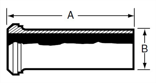 14AHT - Plain BS Tygon Hose Adapter