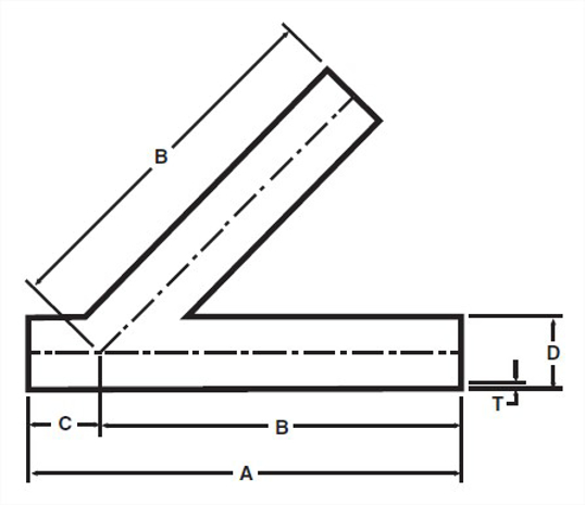 V28WA - Weld 45 Degree Lateral