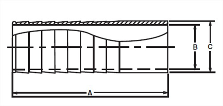 Picture for category V14RH - Weld X Hose Barb Adapter