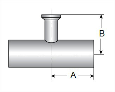 Picture for category TE7RWWC - BPE AWF X Clamp Reducing Tee MaxPure 316L