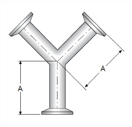 Picture for category TEG28B - BPE Clamp True Y MaxPure 316L