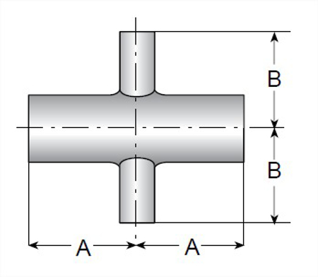Picture for category TE9RWWWW - BPE AWF Reducing Cross MaxPure 316L