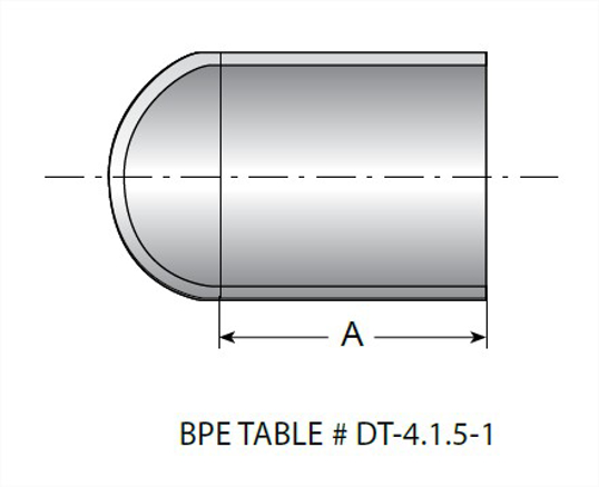 TE16W - AWF BPE Weld Cap MaxPure 316L