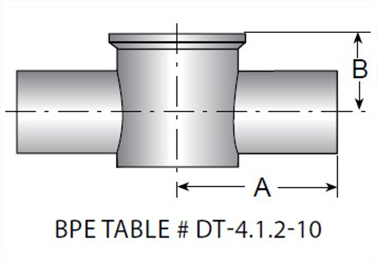 TE7IWWCS - BPE AWF X Clamp Instrument Tee 6MO UNS N08367