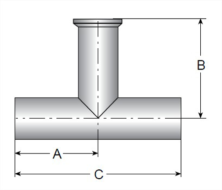 Picture for category TE7WWC - BPE AWF X Clamp Outlet Tee 6MO UNS N08367