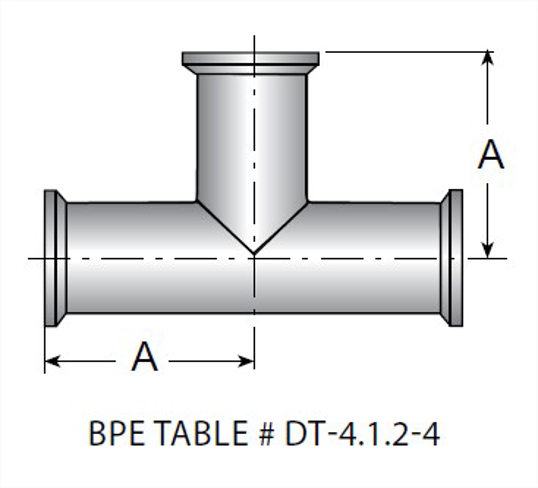 TEG7 - BPE Clamp Tee 6MO UNS N08367