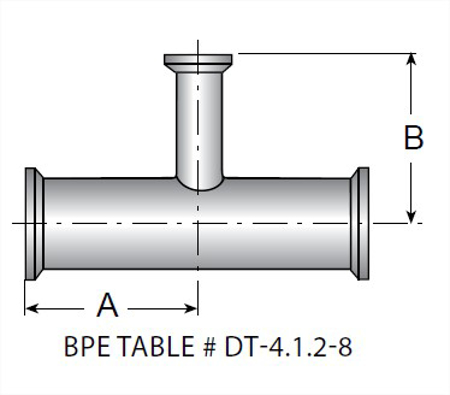 Picture for category TEG7R - BPE Clamp Reducing Tee 6MO UNS N08367