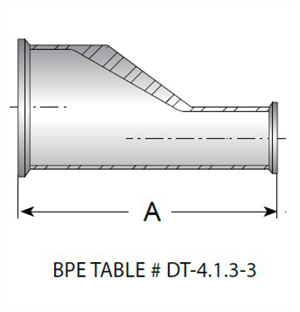 Picture for category TEG32SCC - BPE Clamp Eccentric Reducer Alloy 22 UNS N06022