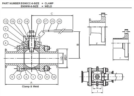Picture for category E90WW - Weld End 2-Way Ball Valves