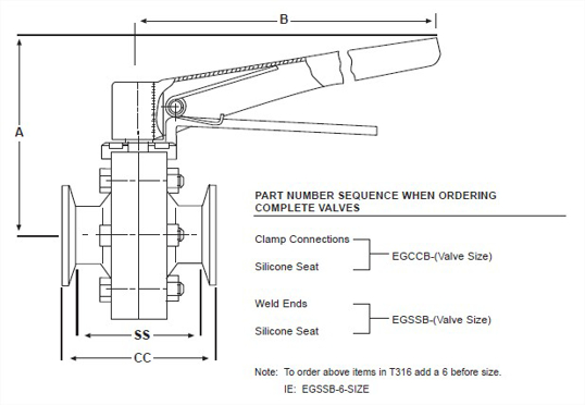 EGCCB - Clamp End Butterfly Valves