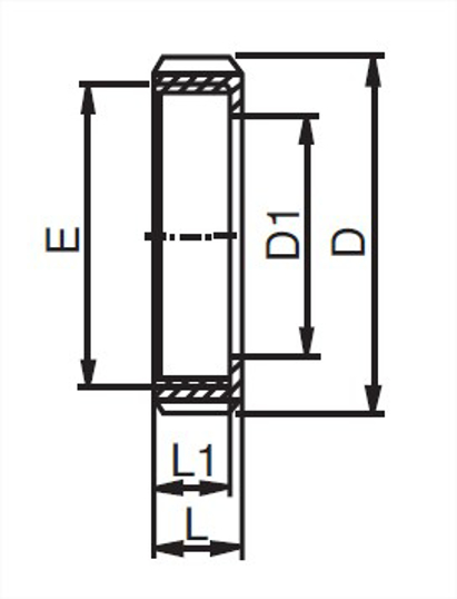 4-NUT - Din 11851 Union Nut