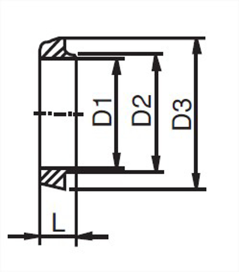 3S-KURZ - Din 11851 Female Threaded Ferrule