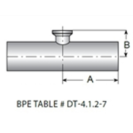 Picture for category E7RWWCS - Weld X Clamp Short Outlet Reducing Tee