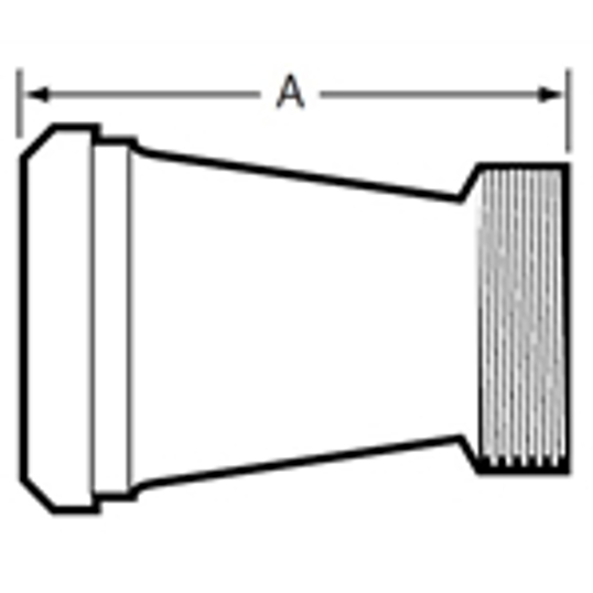 31-15F - Plain BS X Thread BS Concentric Reducer