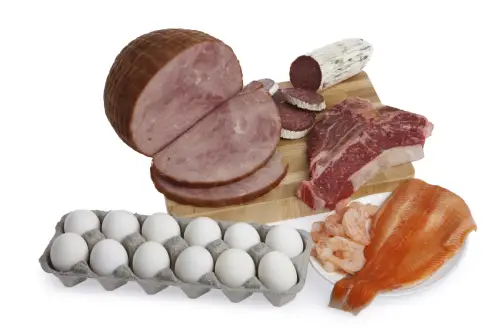 Meat and eggs