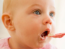 baby eating